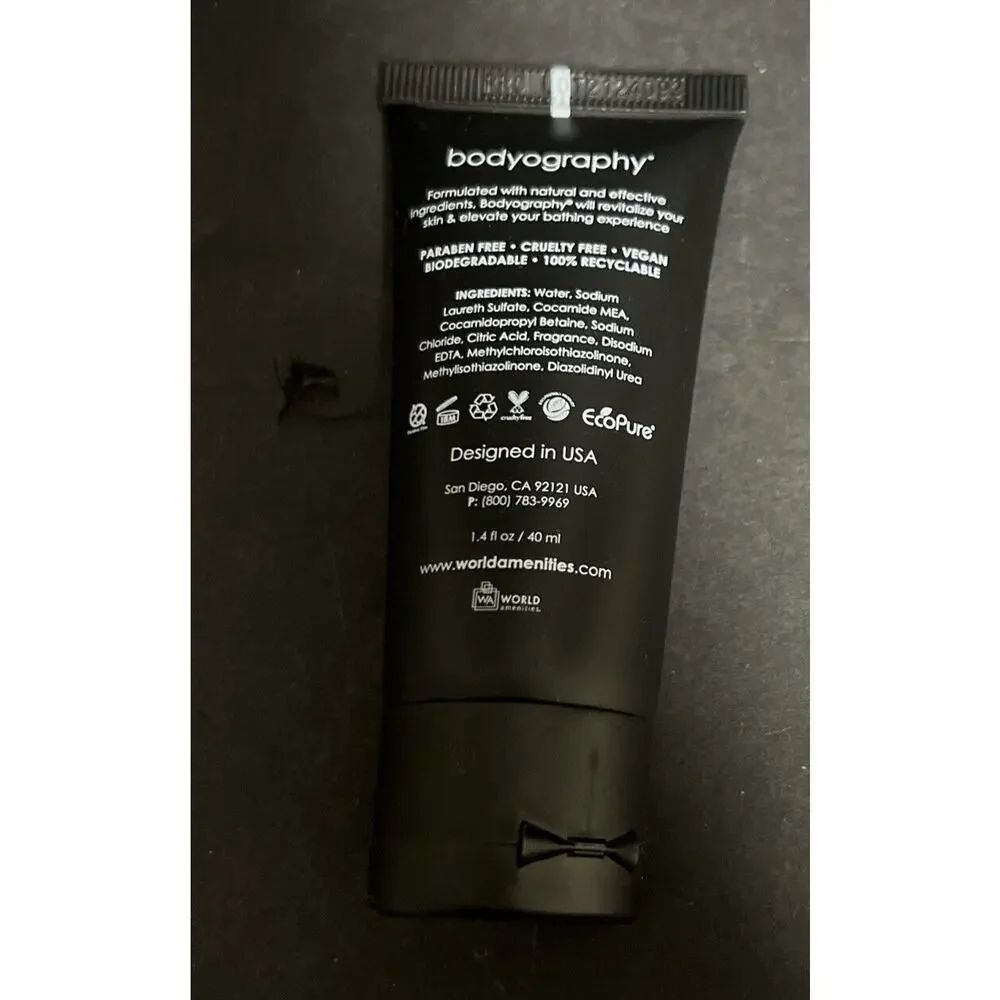 BODYOGRAPHY Travel Size Bath Toiletries Shampoo Conditioner Body Wash Lotion New